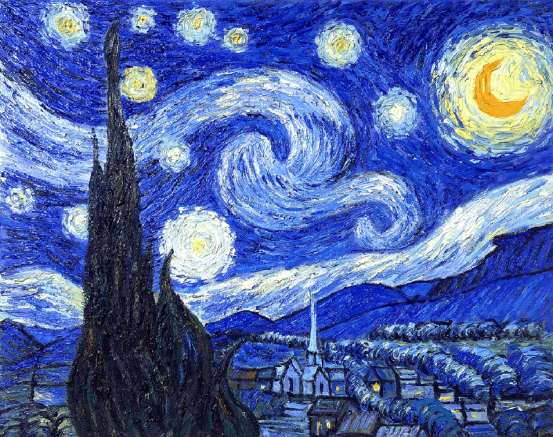 Une bactérie reproduit accidentellement La nuit étoilée de van Gogh