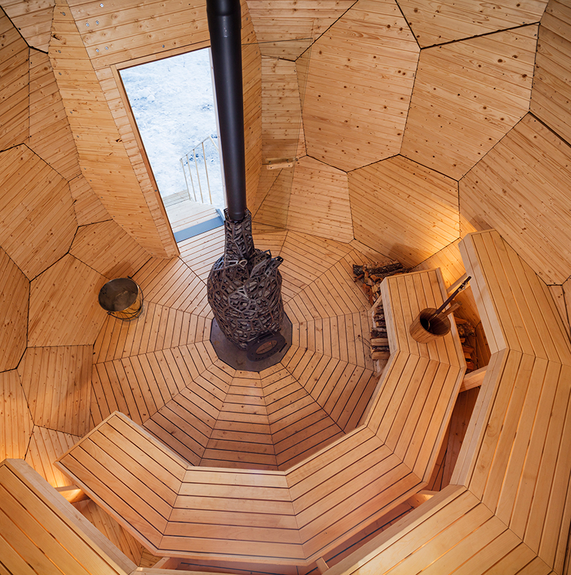 Un oeuf qui fait office de saune en Suède