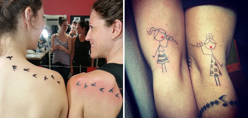 10 tatouages créatifs qui célèbrent la complicité Mère / Fille