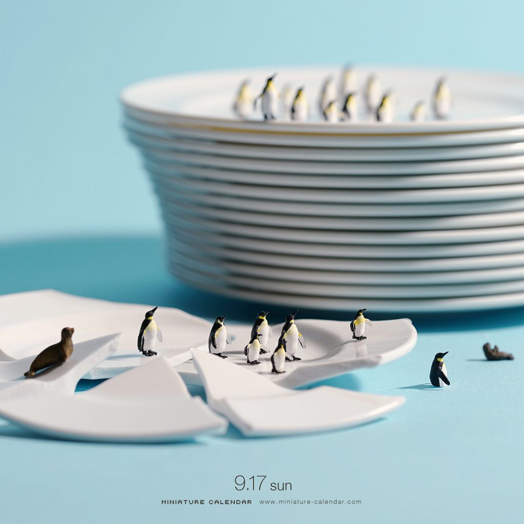 Tatsuya Tanaka crée des scènes miniatures en détournant des objets du  quotidien