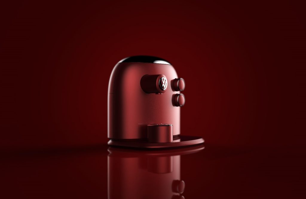 Cette machine à café Volkswagen rend hommage au design de la Coccinelle