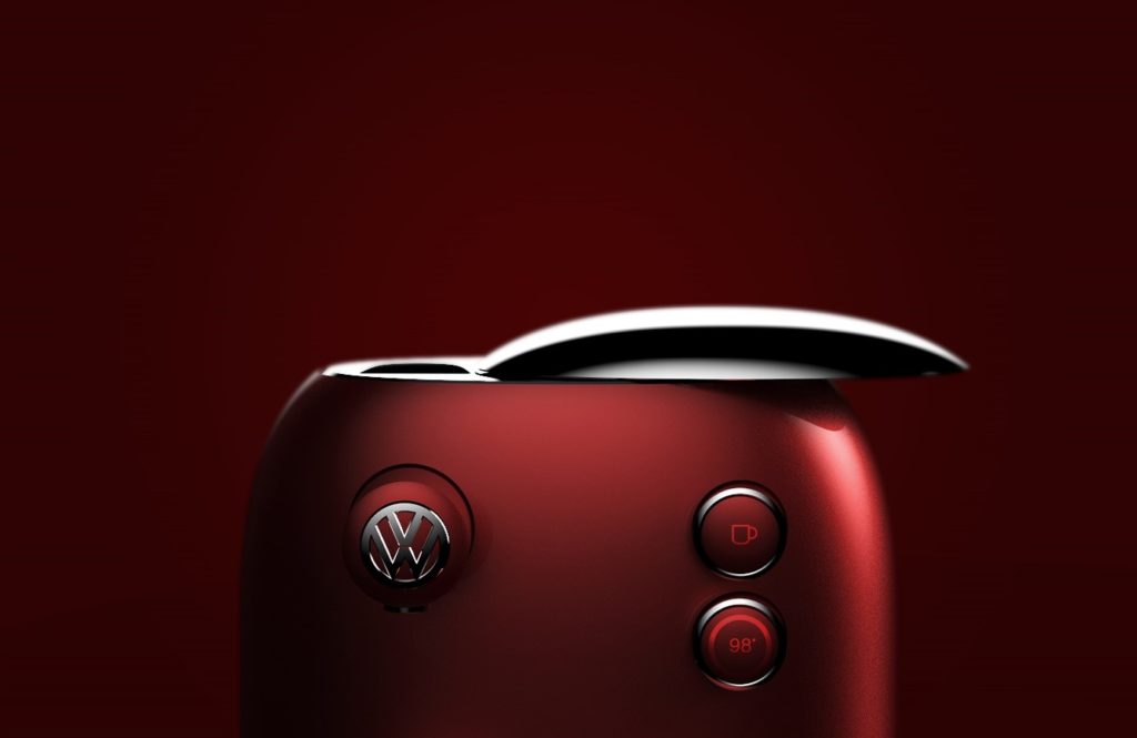 Cette machine à café Volkswagen rend hommage au design de la Coccinelle