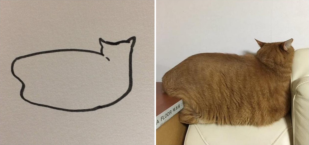 Minimal Cat Art : les chats minimalistes dessinés sur Reddit