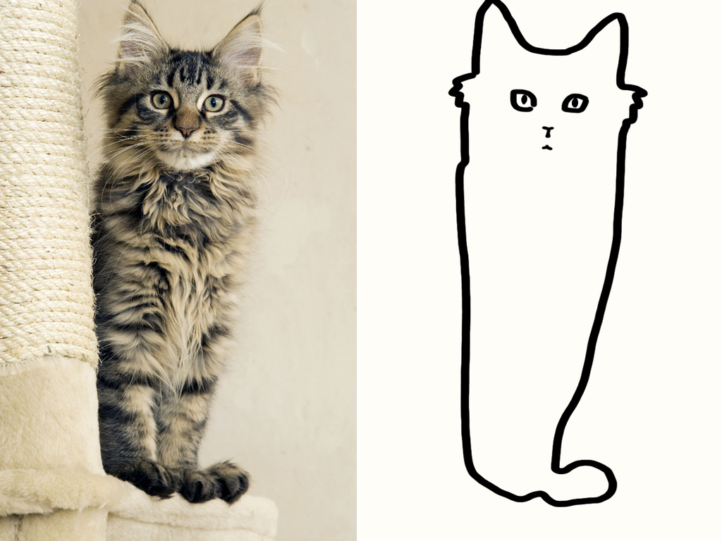 Minimal Cat Art : les chats minimalistes dessinés sur Reddit