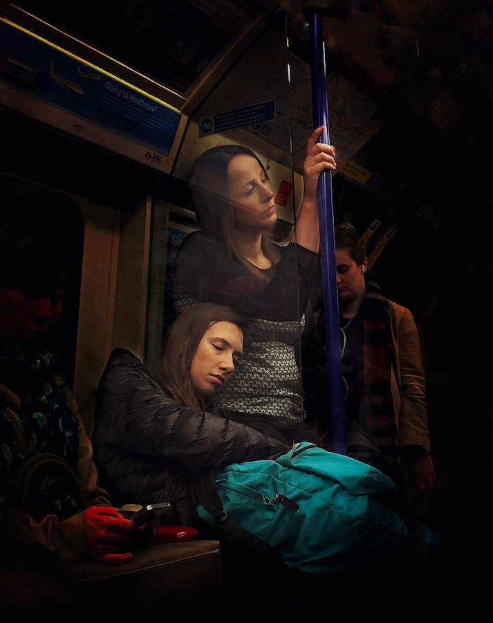 Il transforme les passagers du métro en portraits de la Renaissance