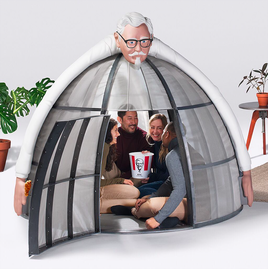 KFC a créé une tente pour échapper à internet