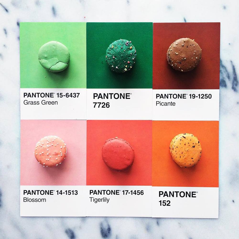 Lucia Litman fait correspondre des aliments aux couleurs du nuancier Pantone