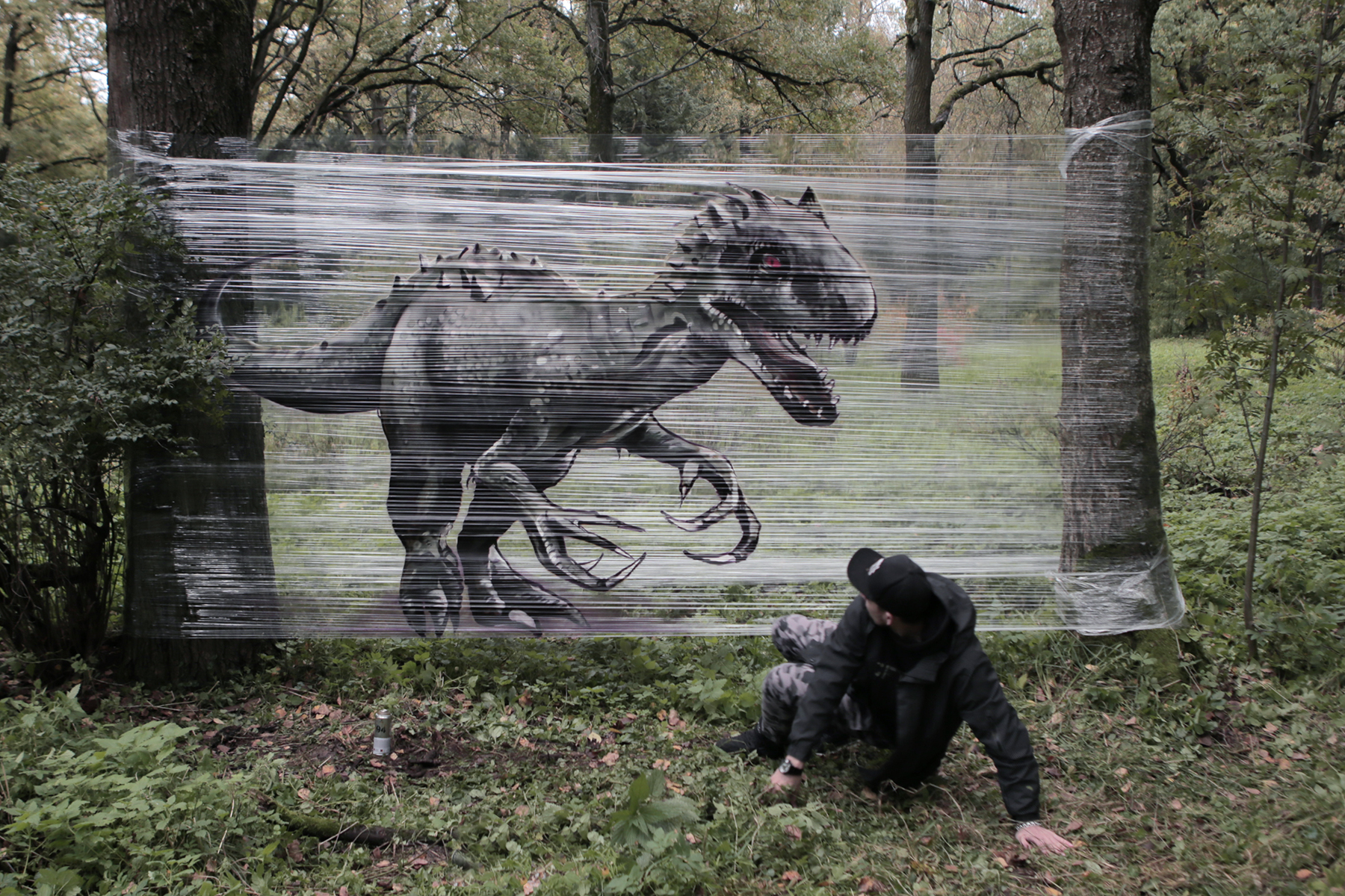 Evgeny Ches peint sur cellophane pour créer des illusions impressionnantes