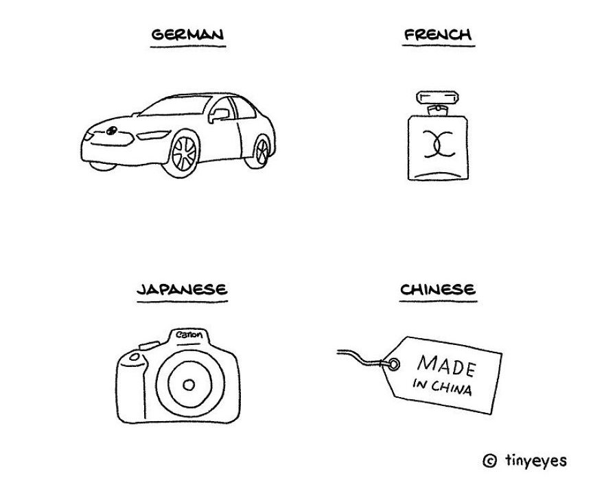 Tiny Eyes compare la culture asiatique et occidentale avec des dessins amusants