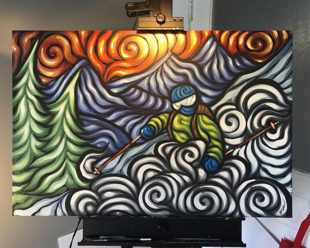 Matthew Robertson : le peintre psychédélique qui cartonne sur Reddit avec son style en spirale