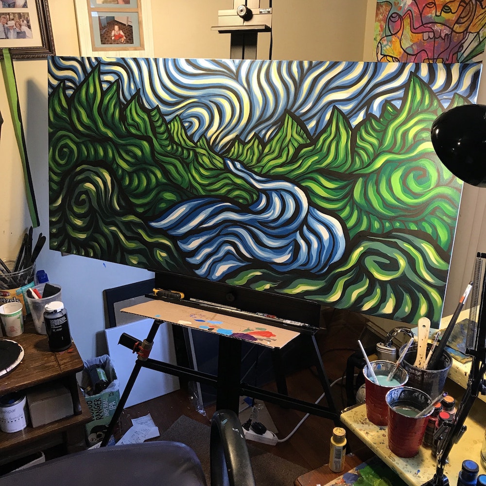Matthew Robertson : le peintre psychédélique qui cartonne sur Reddit avec son style en spirale