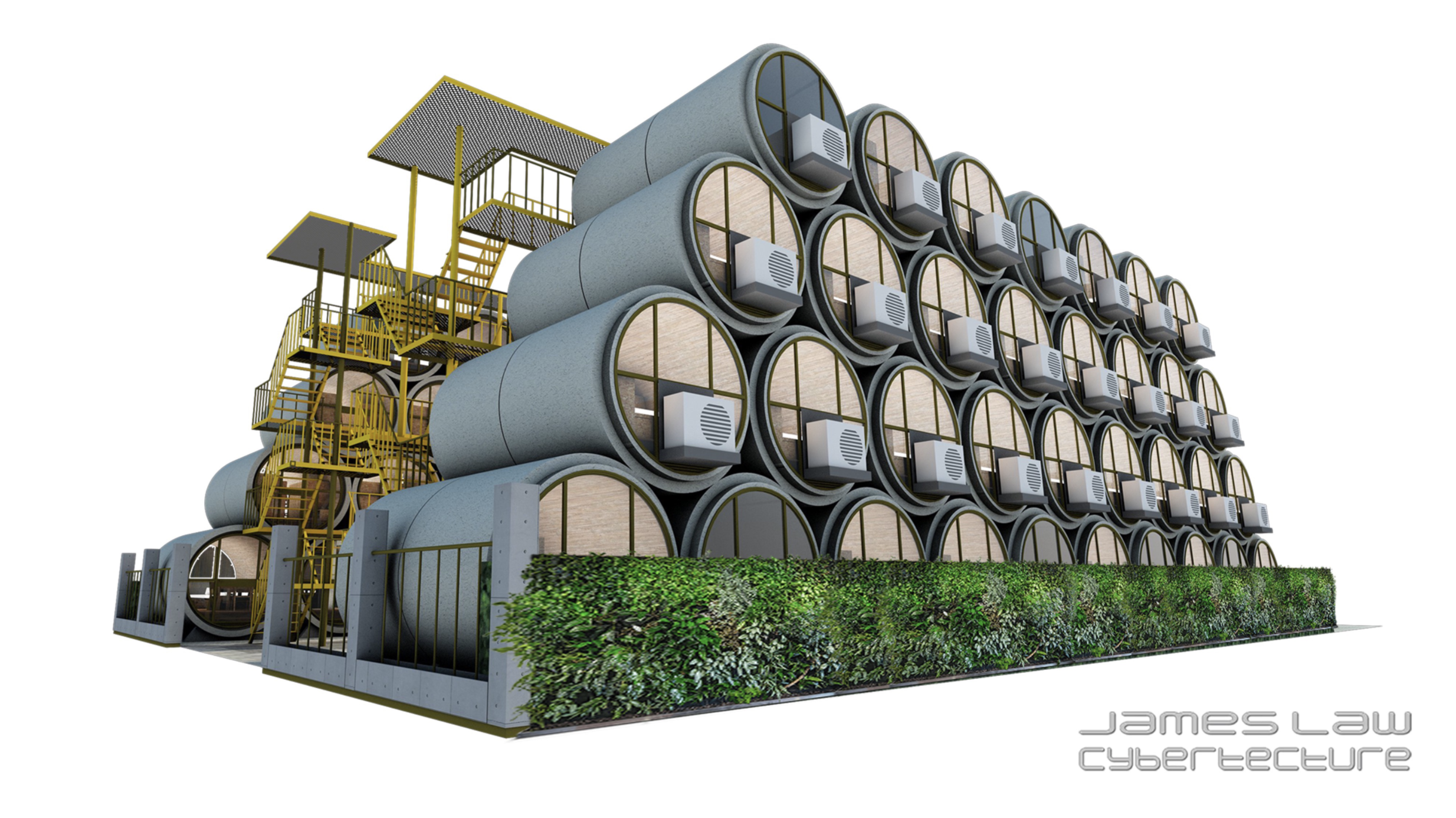 Cet architecte transforme des tuyaux en béton en mini-appartements contre la crise du logement