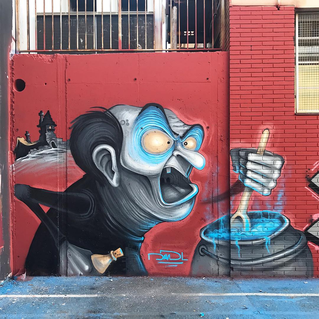 Le street artiste DavidL rend hommage à la pop culture avec des oeuvres fascinantes