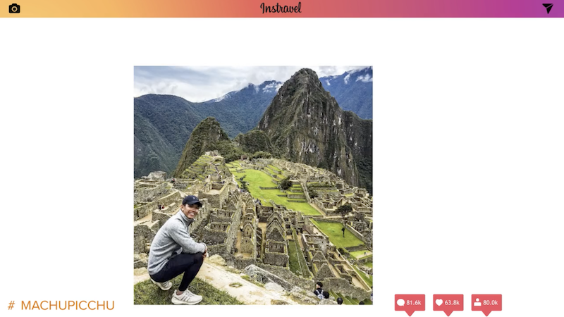 Il vous fait vivre un tour du monde en compilant des milliers de photos Instagram