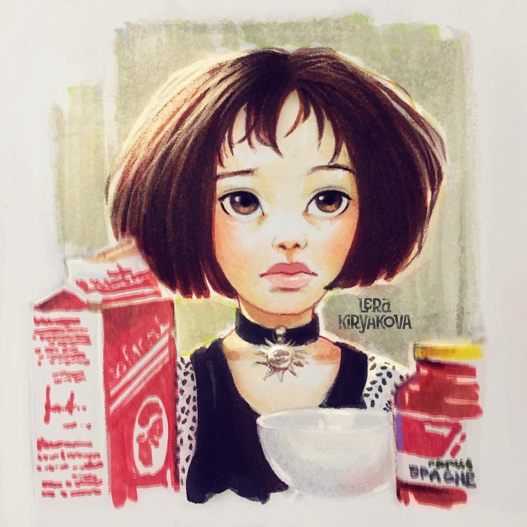Lera Kiryakova transforme les icônes populaires en personnages mignons aux gros yeux