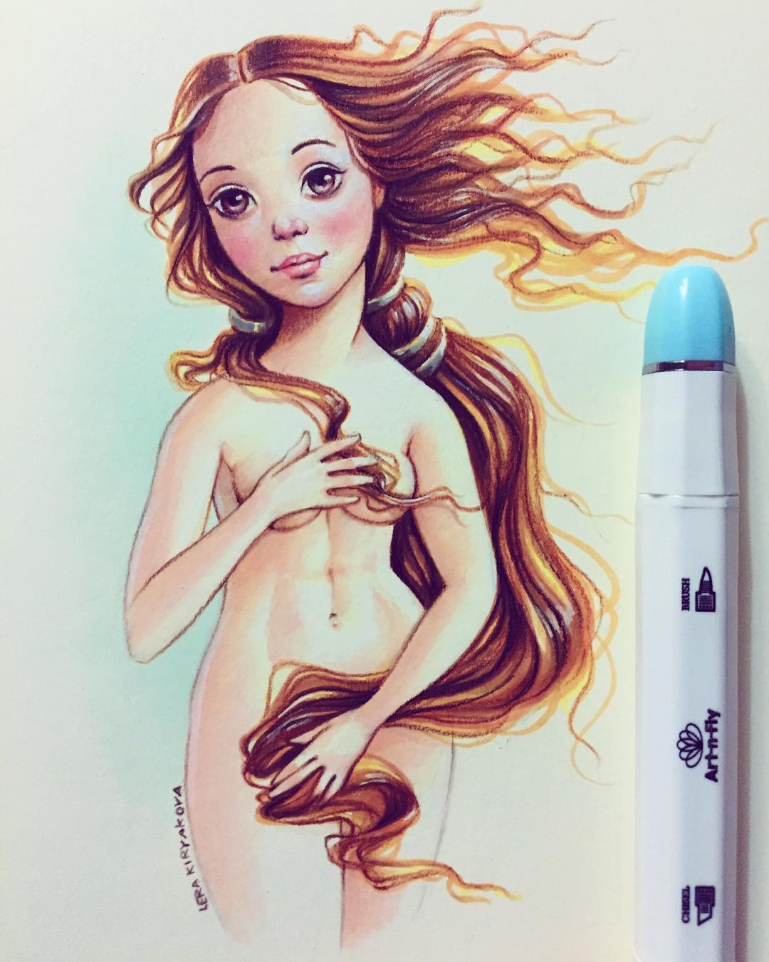 Lera Kiryakova transforme les icônes populaires en personnages mignons aux gros yeux
