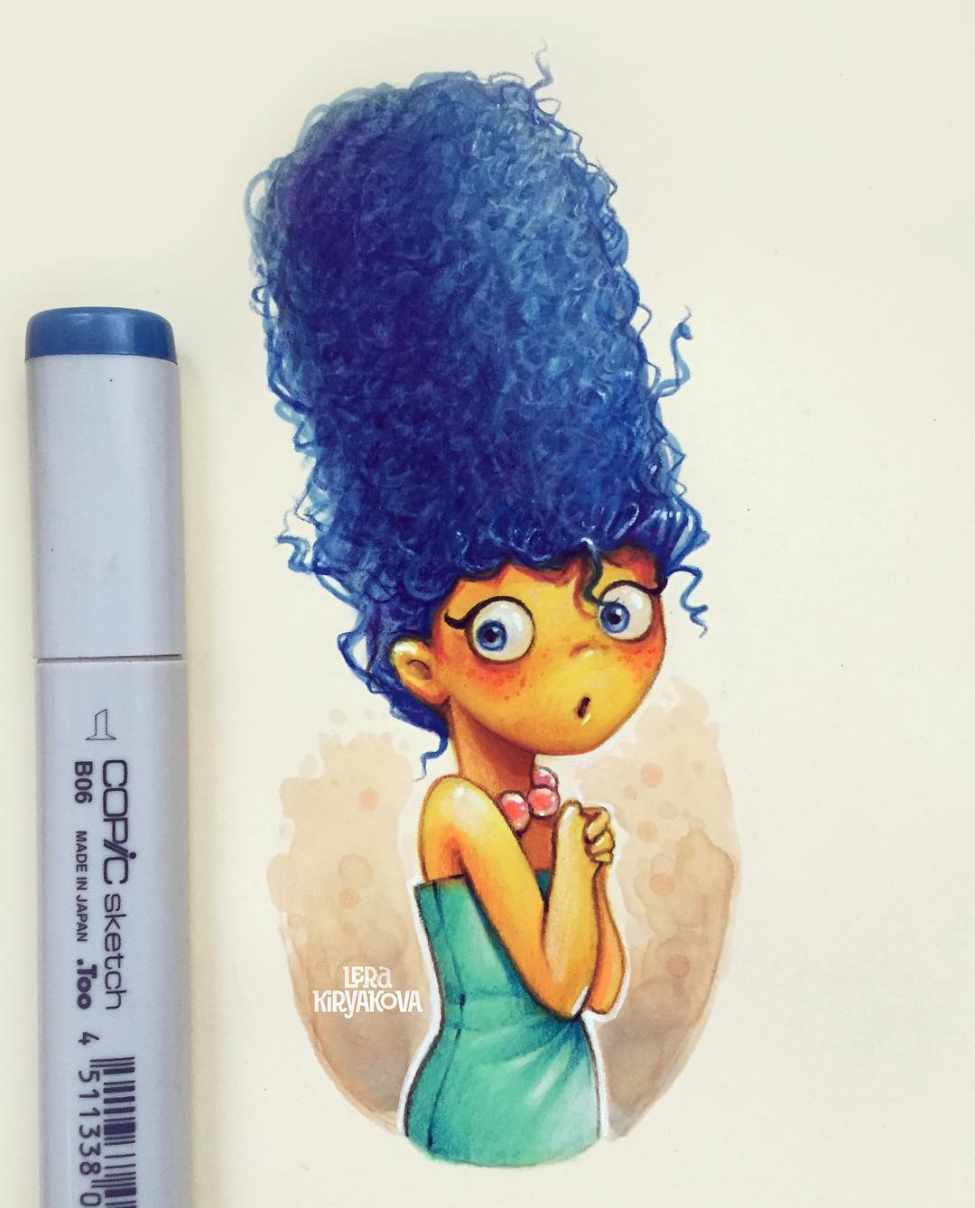 Lera Kiryakova transforme les icônes populaires en personnages mignons aux gros yeux