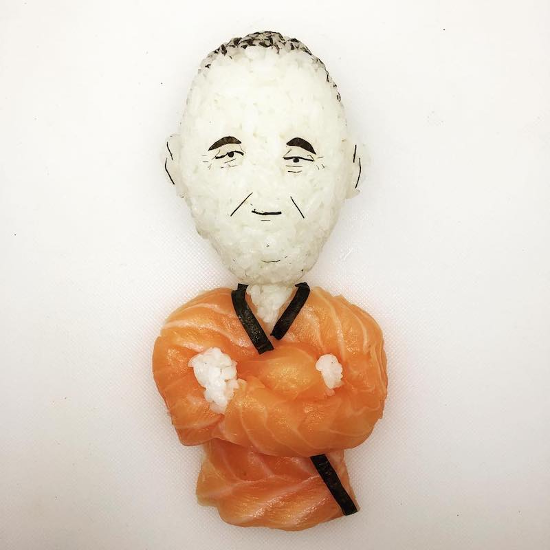 Yujia Hu sculpte les sushis pour rendre hommage à la pop culture