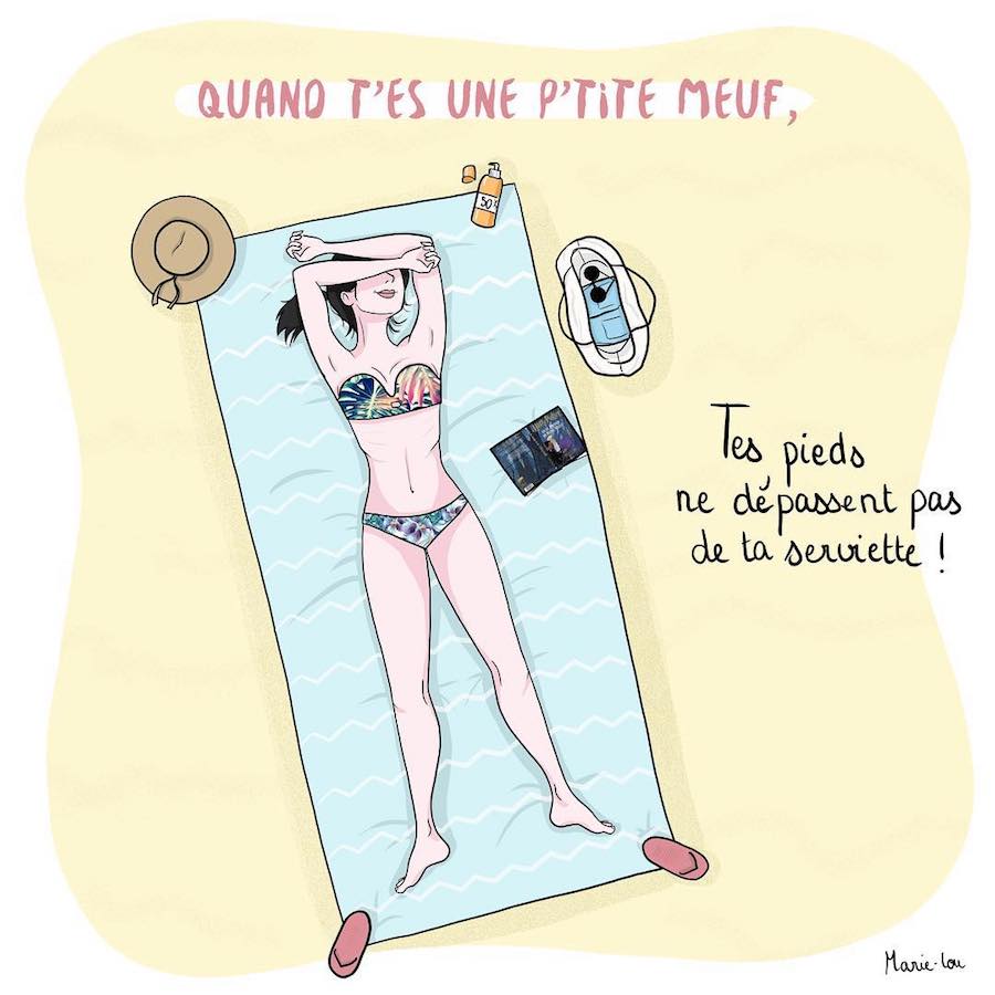 Les p'tites meufs : l'illustratrice Marie-Lou Lesage s'amuse de sa petite taille sur Instagram
