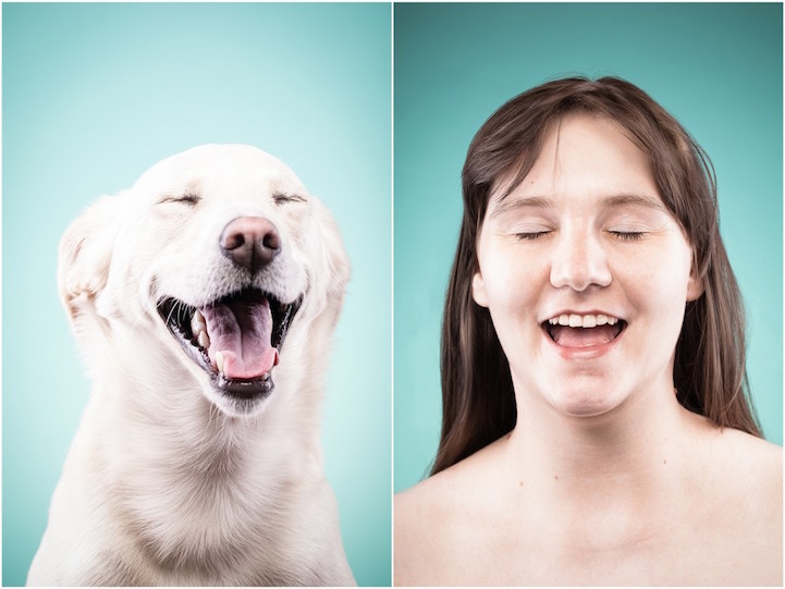 Ces maîtres copient les mimiques de leur chien dans un projet photo étonnant
