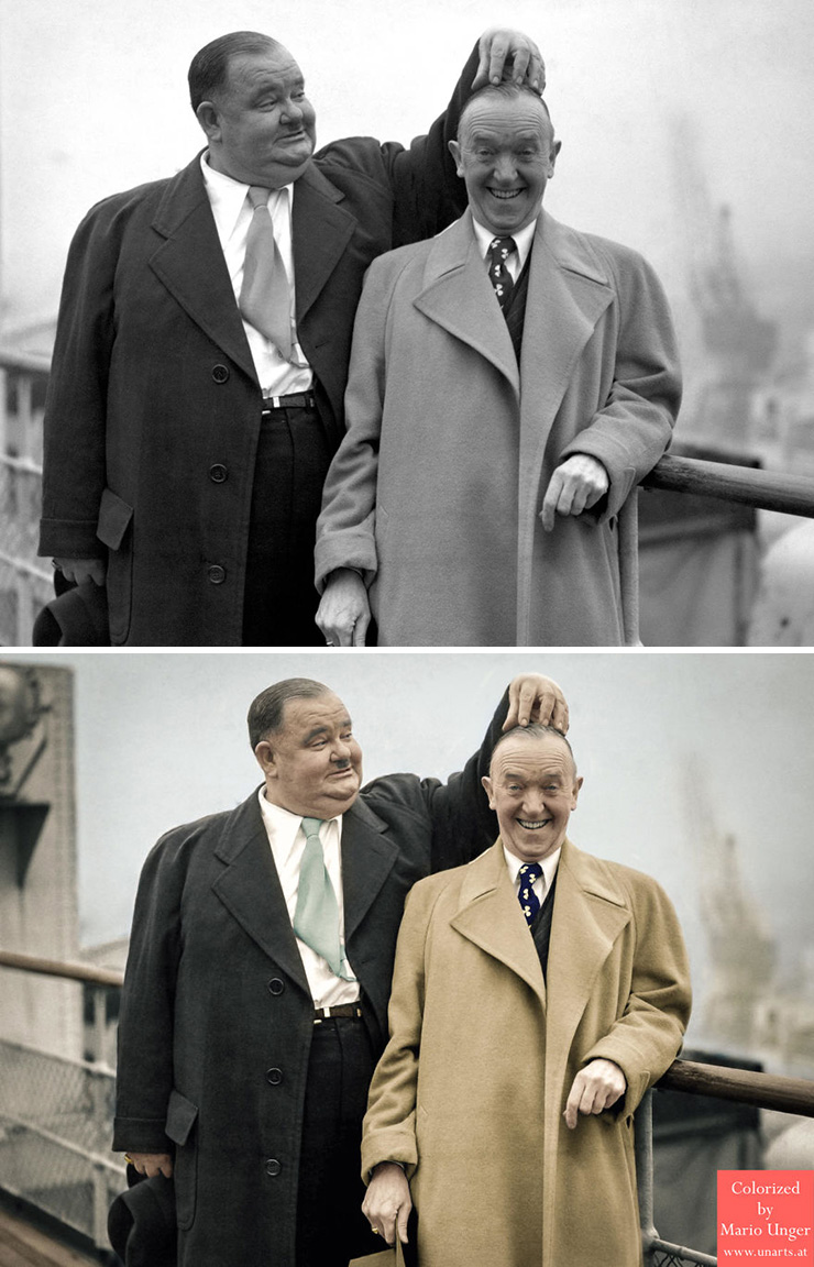 He spends more than 3000 hours colorizing old celebrity photos