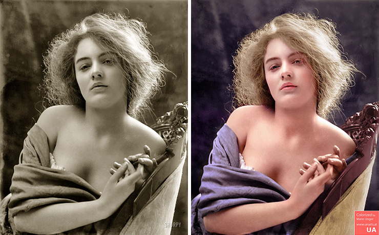 He spends more than 3000 hours colorizing old celebrity photos