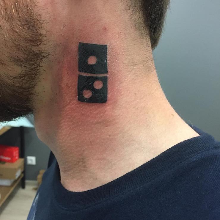 In Russia, Domino's offers 100 years of pizzas to those who tattoo their logo ... and obviously it degenerated