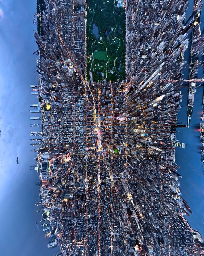 Ce Photographe Capture New York Vue Du Ciel Avec Des Clichés à Couper