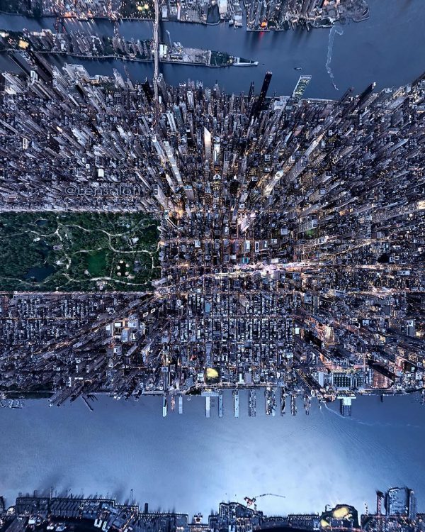 Ce Photographe Capture New York Vue Du Ciel Avec Des Clichés à Couper