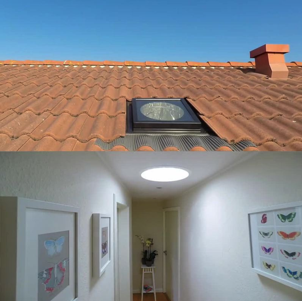 Ce puits de lumière traverse le toit de votre maison et éclaire — free download