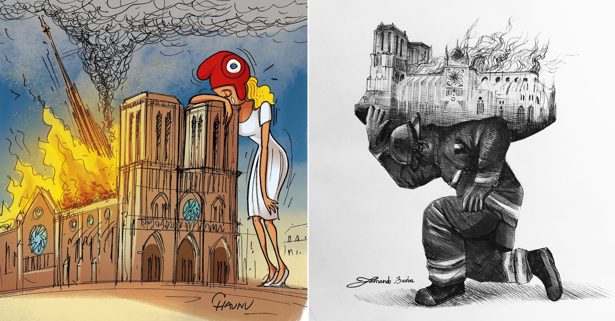 30 Illustrations Qui Rendent Hommage à La Cathédrale Notre Dame De