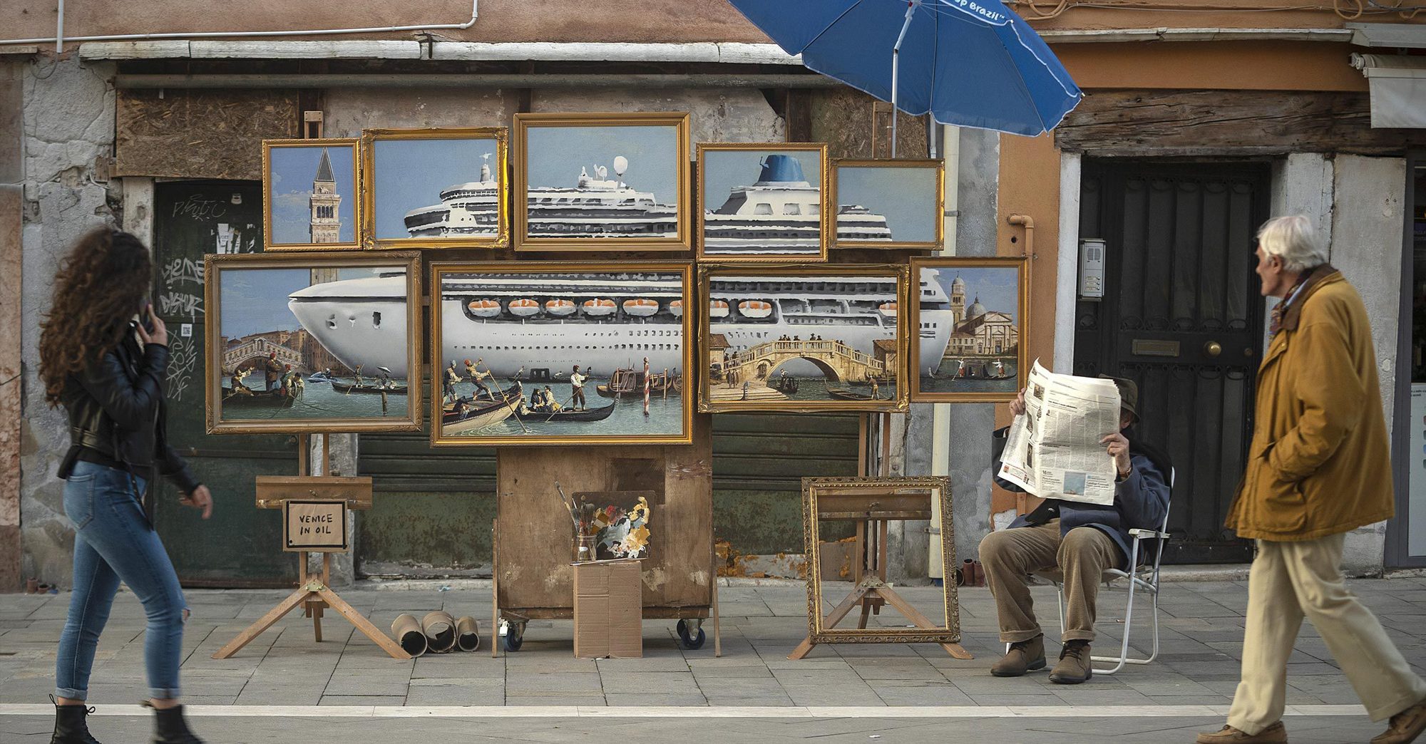 Banksy s'expose discrètement dans les rues de Venise