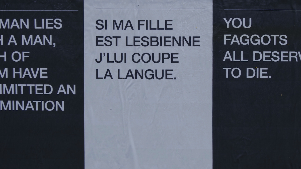 Affiches homophobes Fondation Émergence