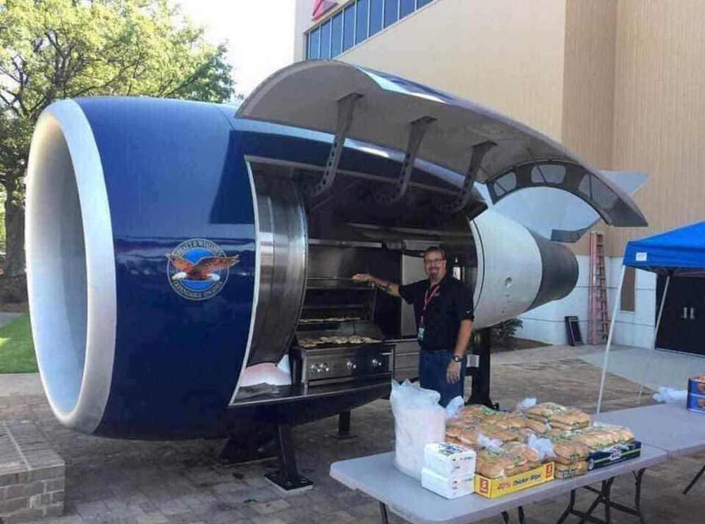 Réacteur Avion Barbecue Grill