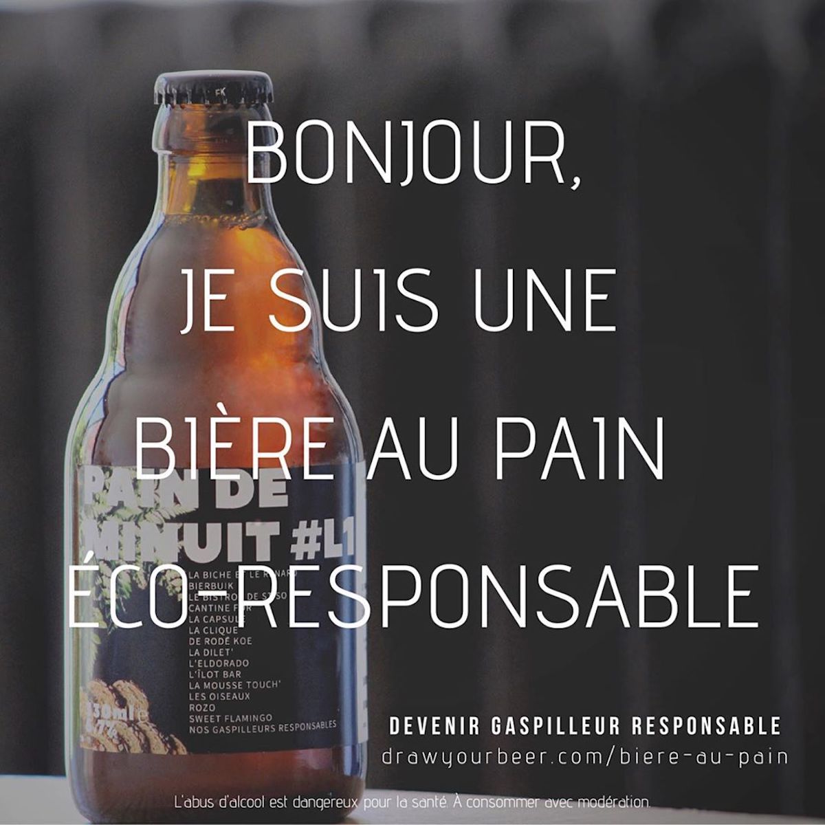 DrawYourBeer : la bière au pain conçue avec les restes de pain des restaurant