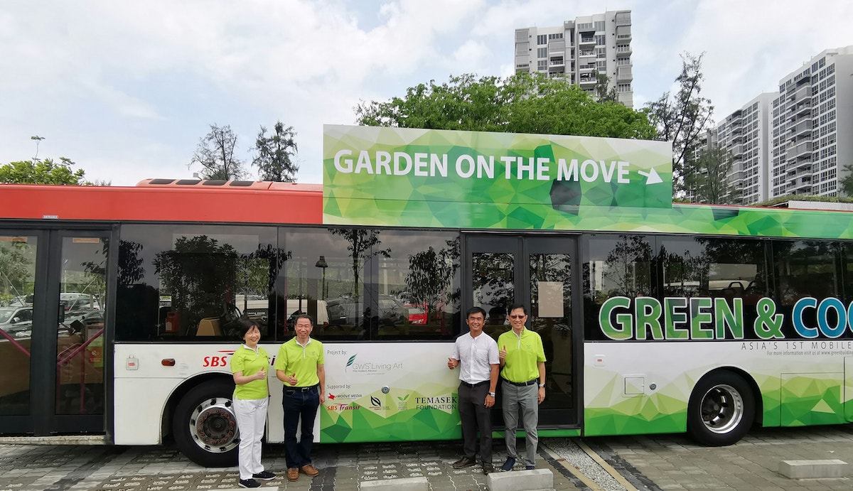 Singapour bus végétalisés