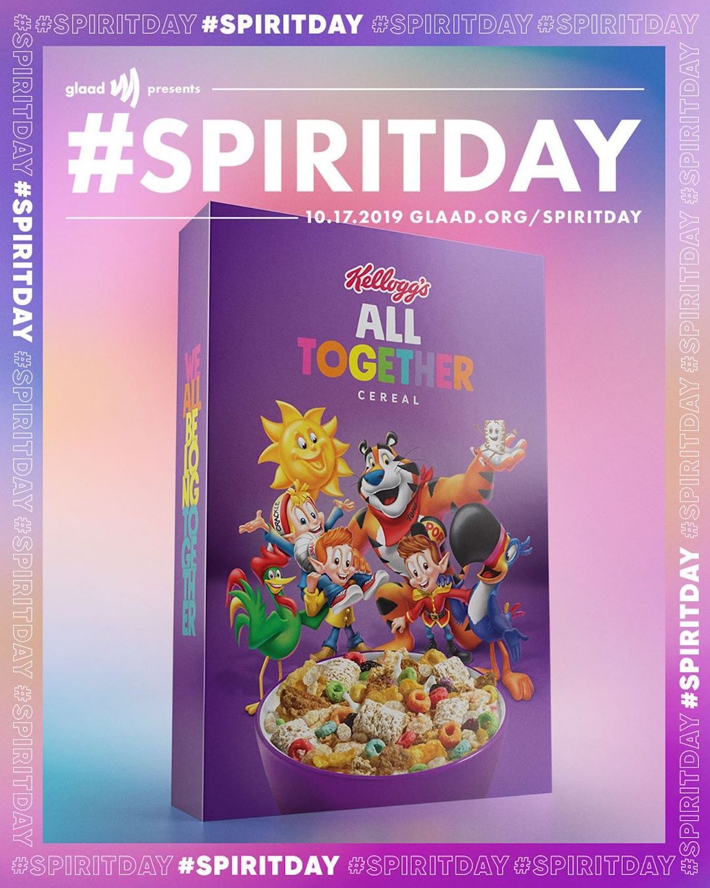 Kellogg S Rassemble Toutes Ses Mascottes Sur Une M Me Bo Te Pour Soutenir La Cause Lgbt