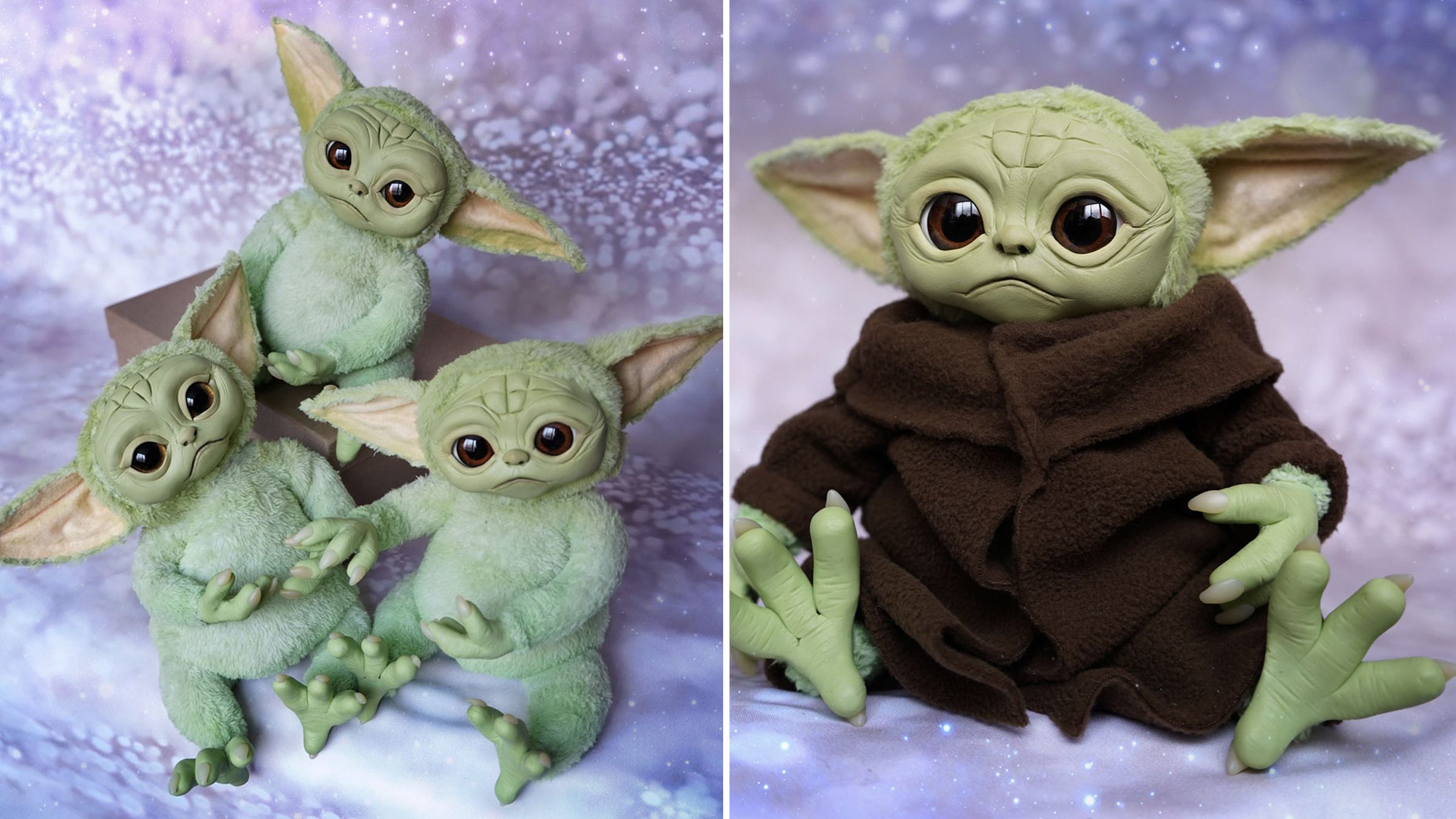 Zewa Star Wars Yoda poupée poupée de chiffon personnage animal en peluche 18 cm RAR Top 