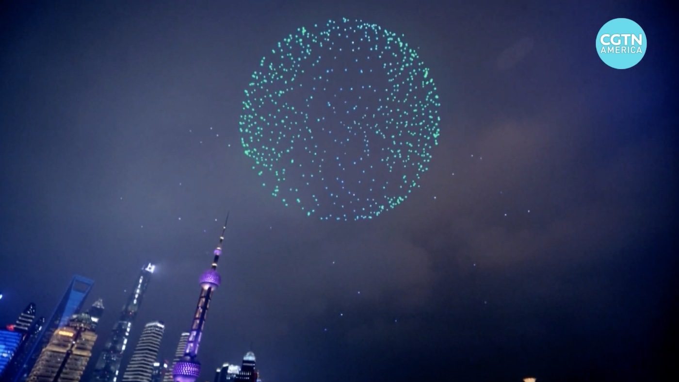 Nouvel an Shanghai dévoile un feu d