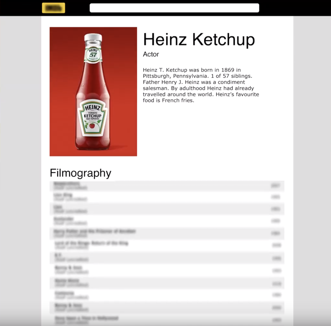 Pour les Oscars, Heinz met au défi les internautes de retrouver ses