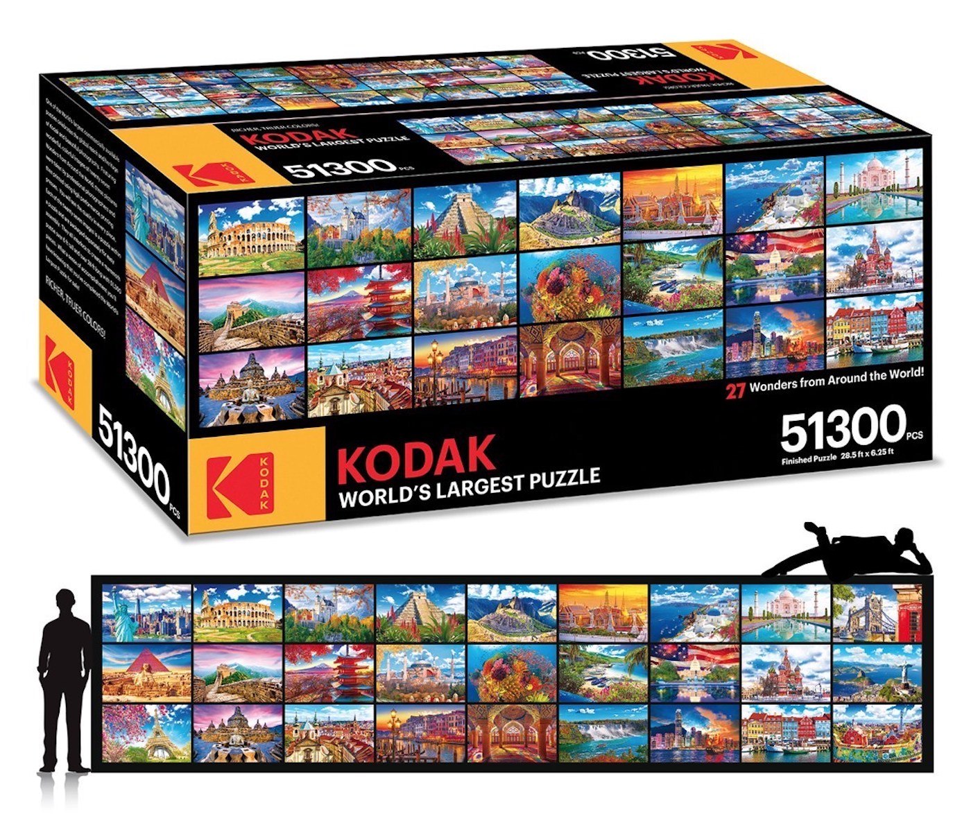 Le Plus Grand Puzzle Du Monde Comporte 51 300 Pièces Et Il A été Créé Par Kodak