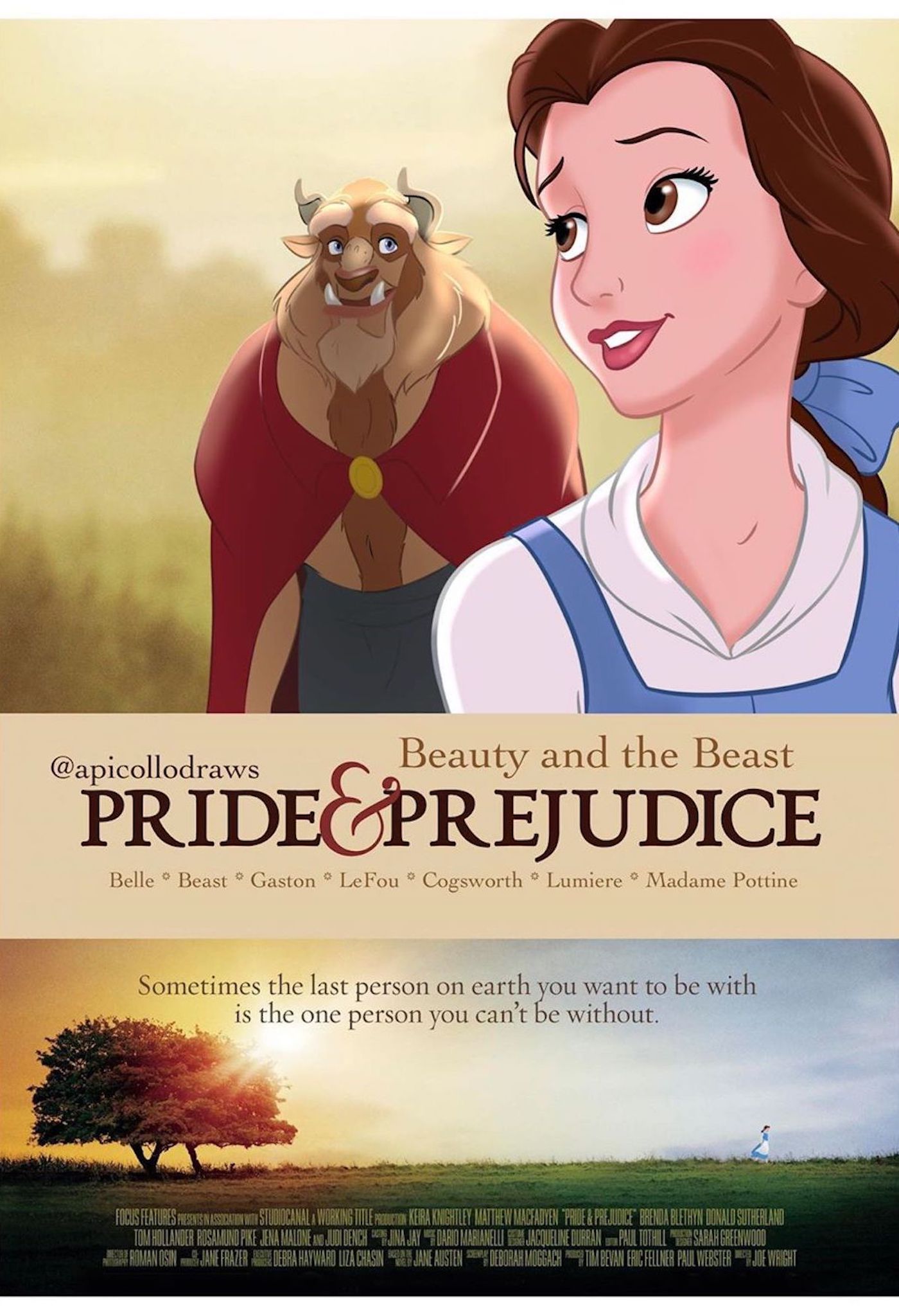Les affiches de films avec des personnages Disney