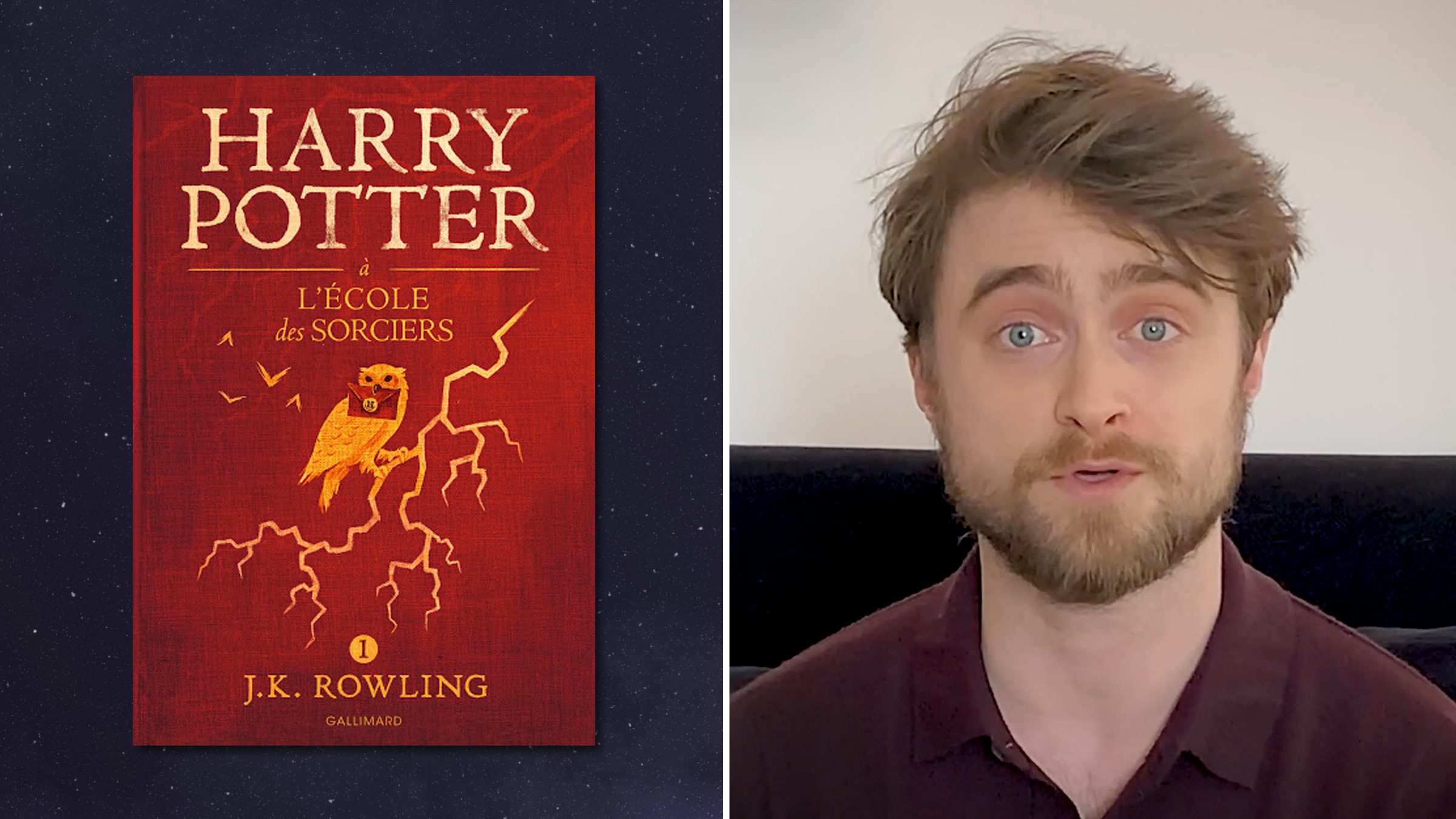 Daniel Radcliffe fait la lecture d'Harry Potter pendant le confinement
