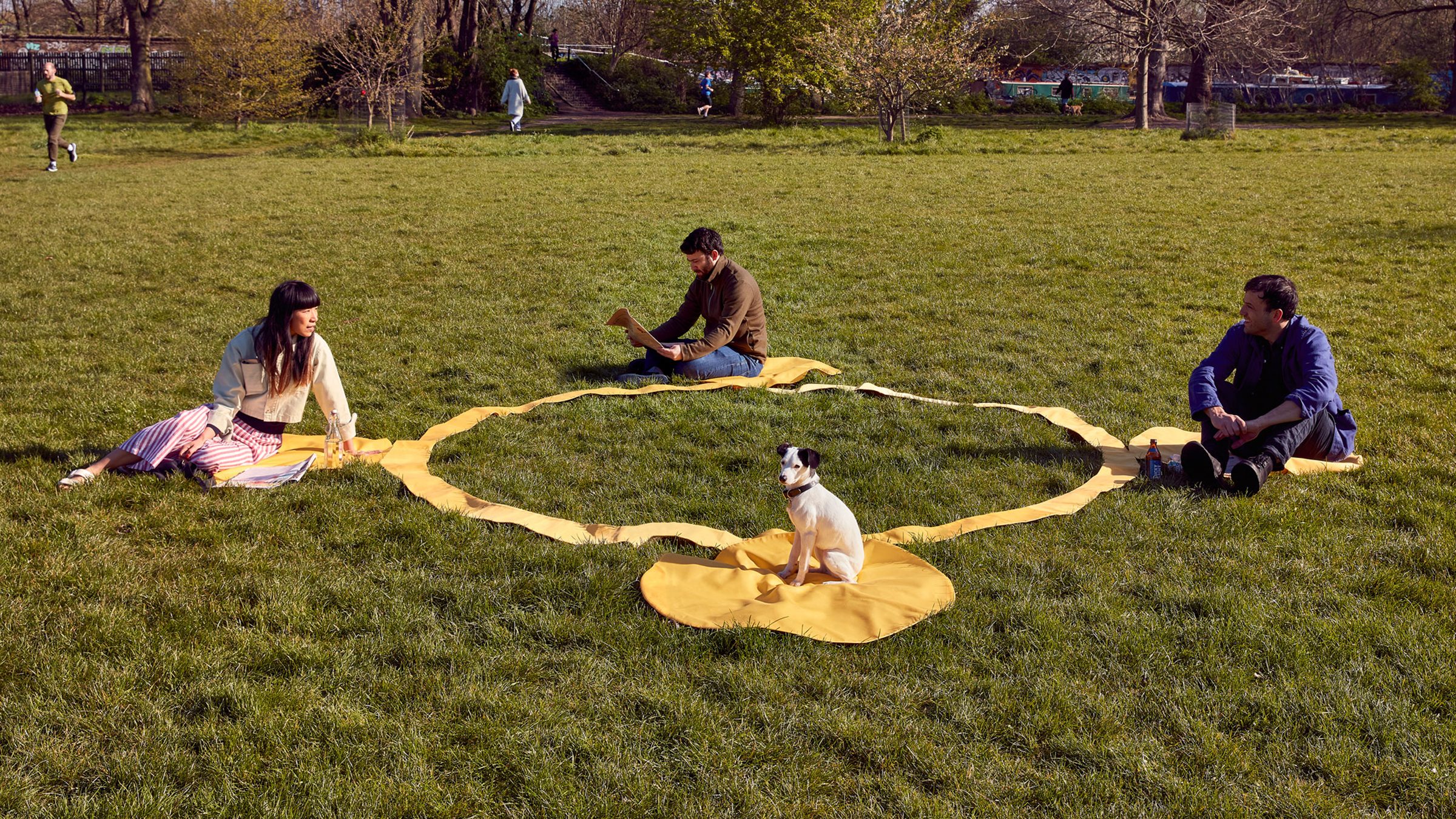 Une nappe de picnic conçu pour la distanciation sociale