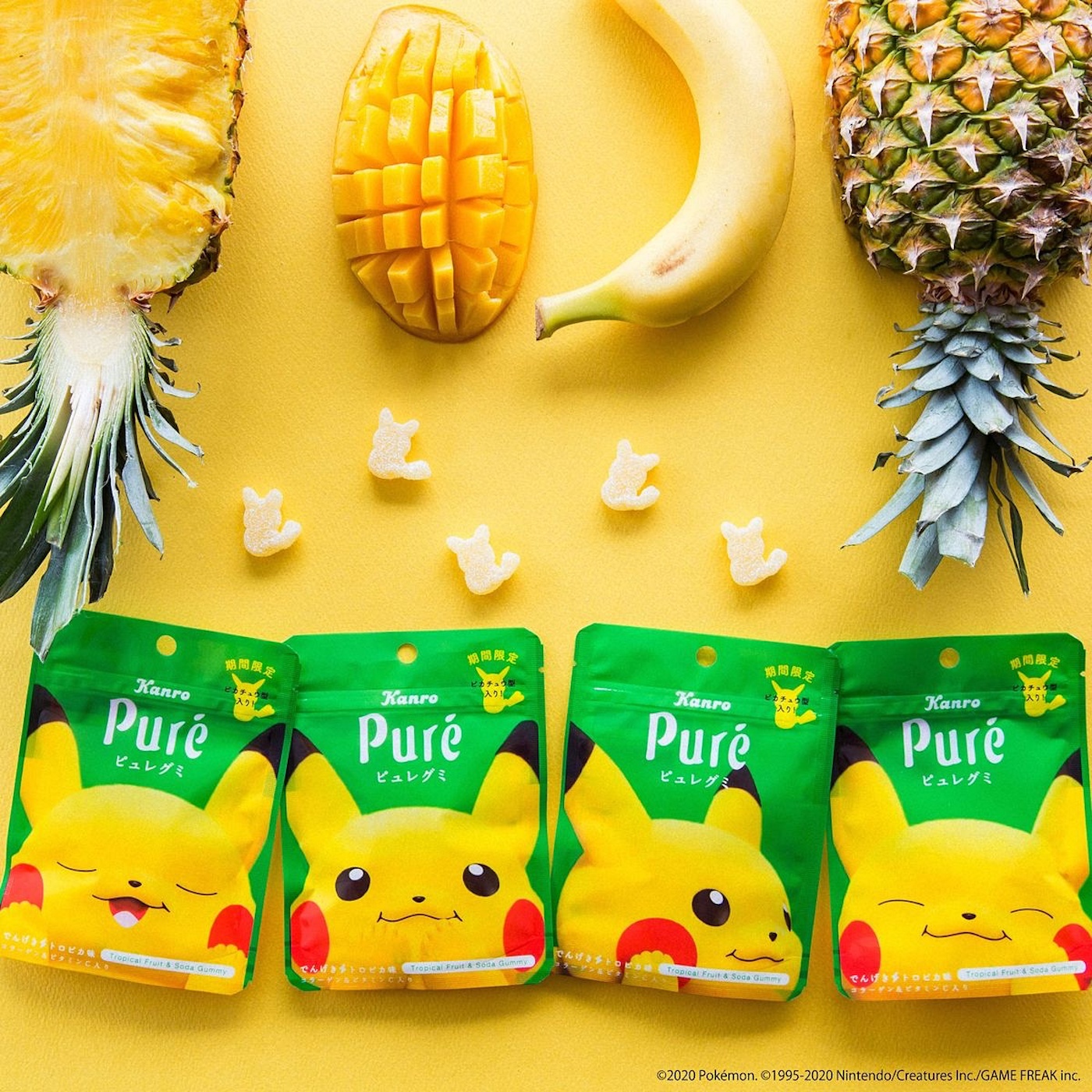 Des bonbons Pikachu dévoilé par la société Kanro au Japon.