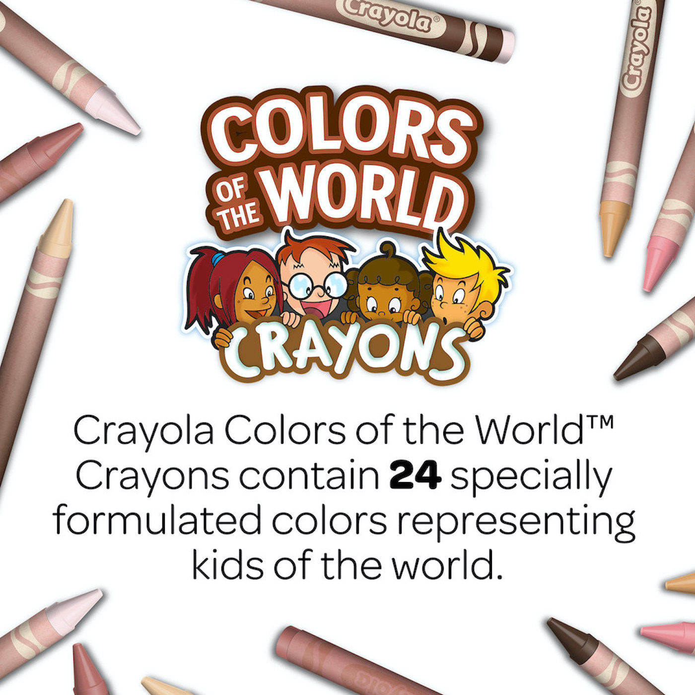 Crayola dévoile des crayons qui représentent plus de 20 teints de peau