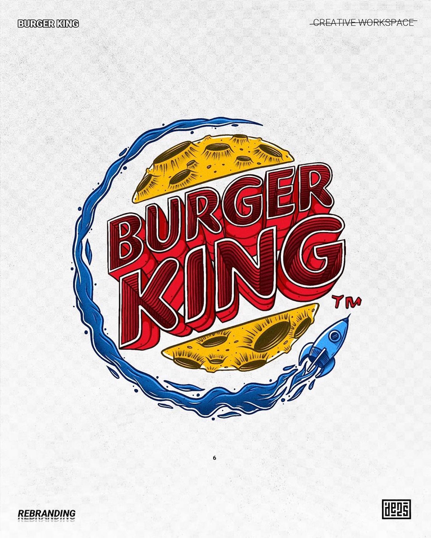 Logo de Burger King rebrandé par de2s