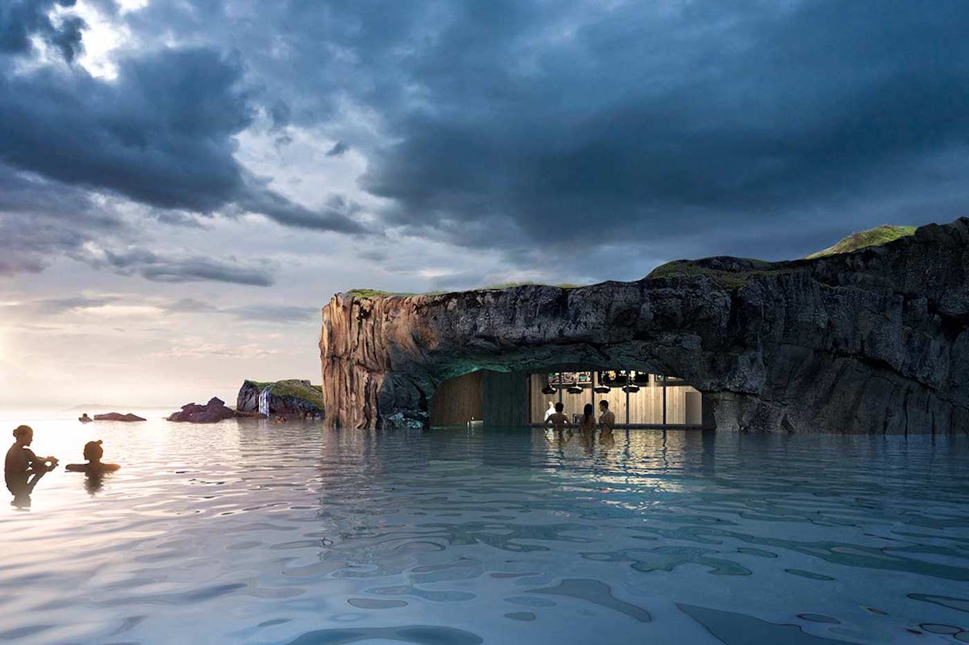Sky Lagoon : l'Islande va créer un lagon thermal qui intègre un bar aquatique
