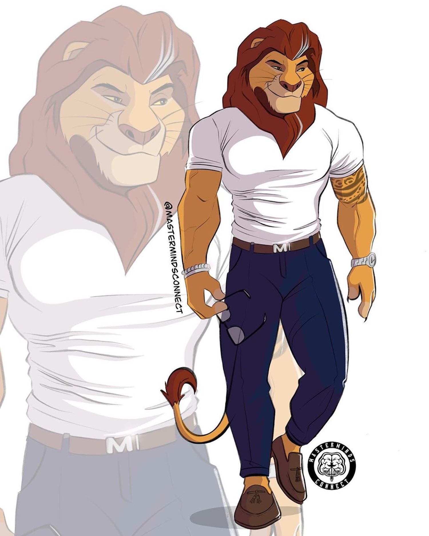 Marco The Artiste transforme les personnages du Roi Lion en humains