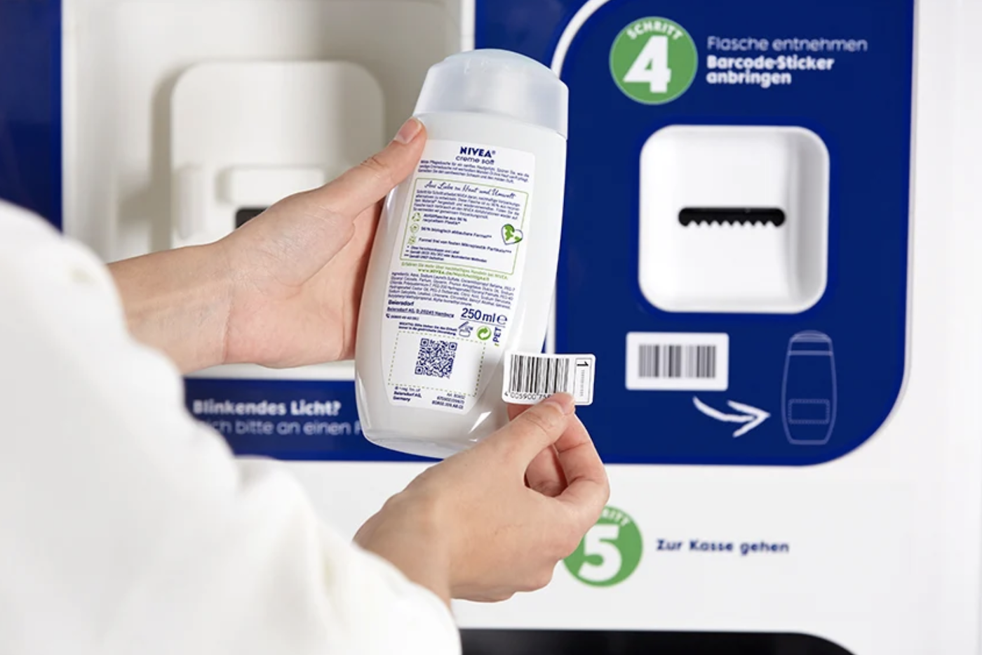 Pour limiter les emballages, Nivea permet de recharger son gel douche en magasin